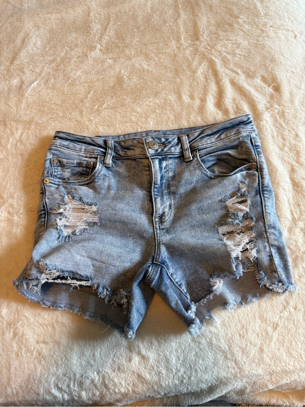 American Eagle Next Level Stretch Midi Jean Shorts